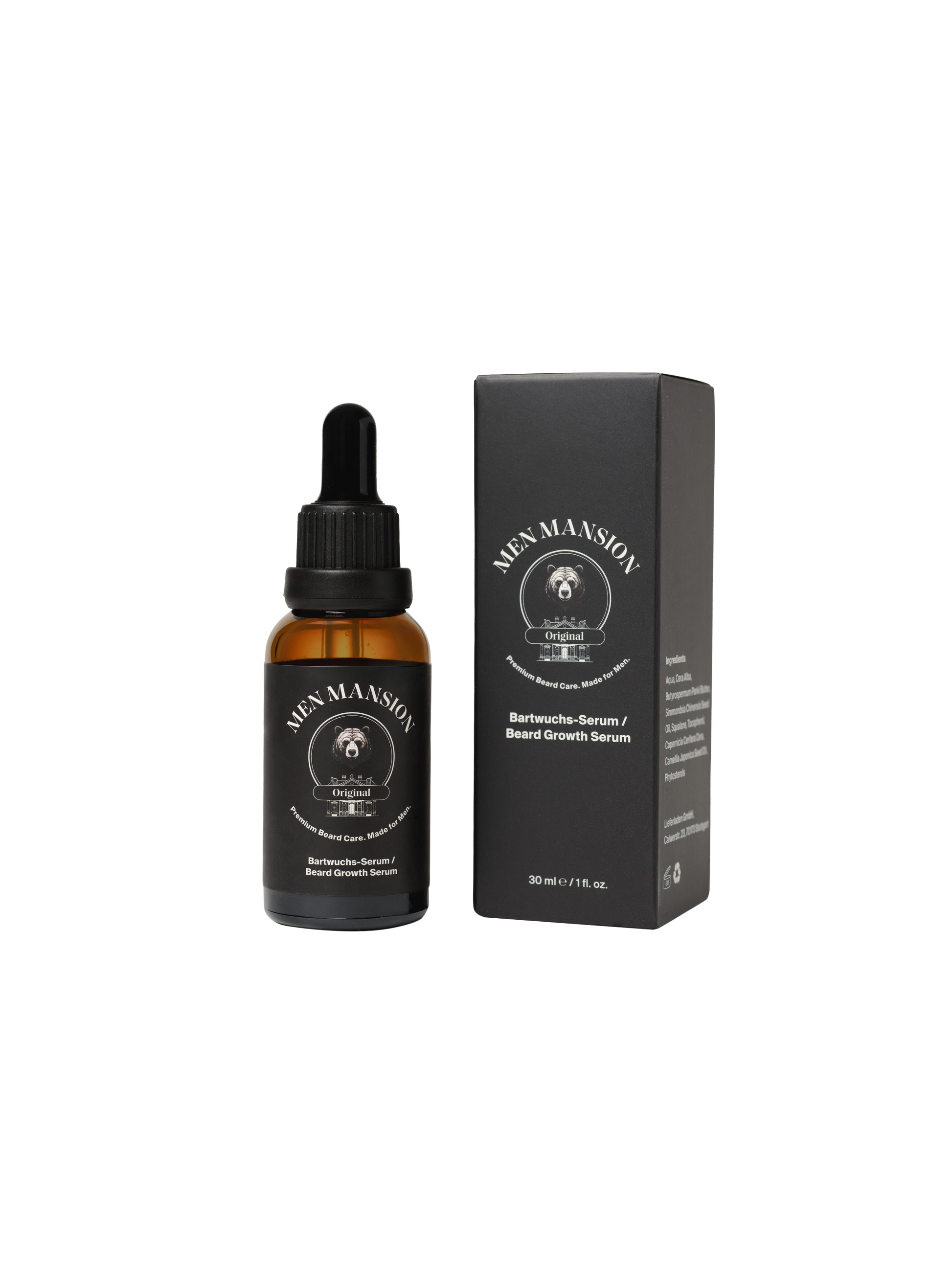 Men Mansion Bartpflegeserum – natürliches Serum für Bartwachstum und Pflege