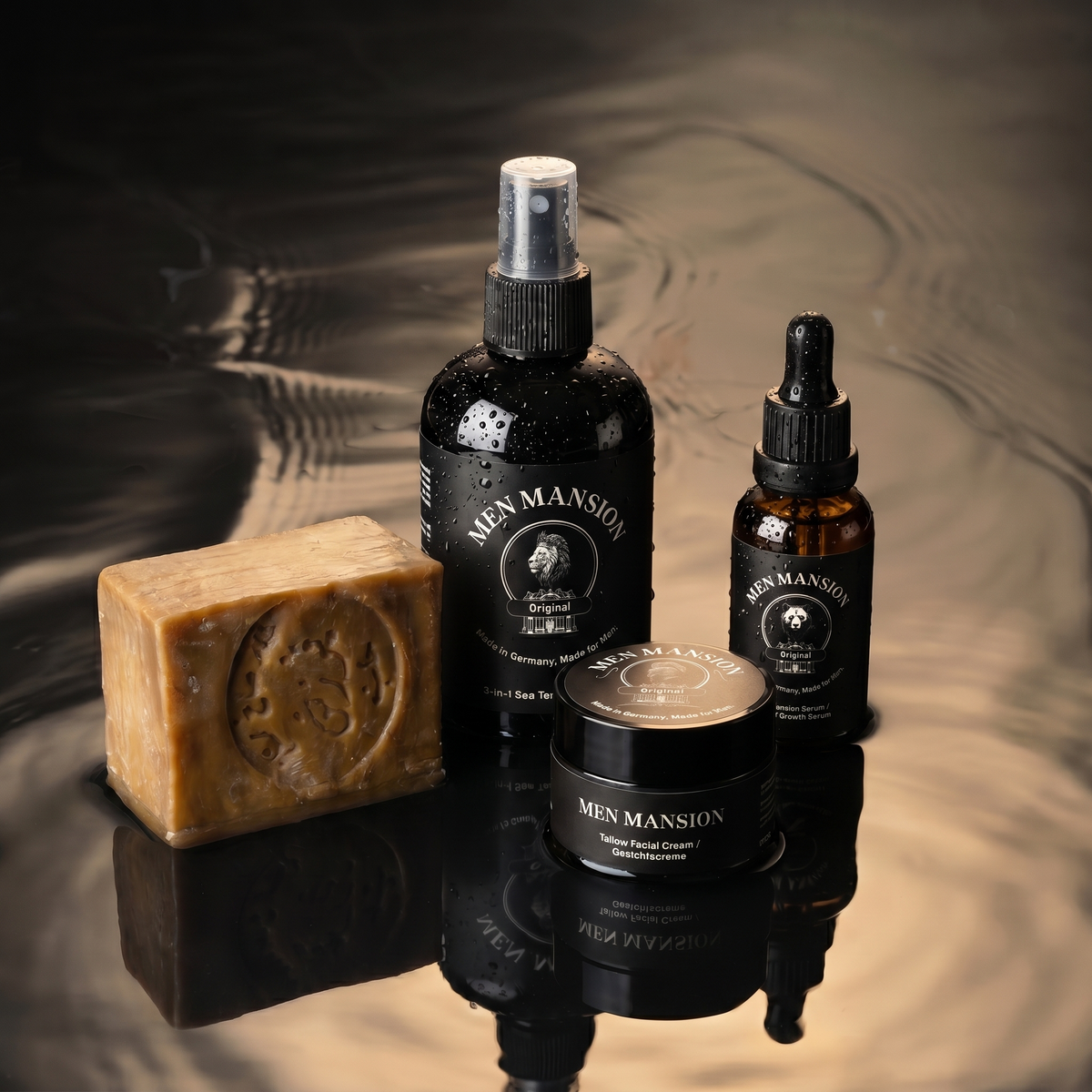 Daily Care Essentials – Männerpflege Set Tallow, Bart & Haare| Men Mansion
